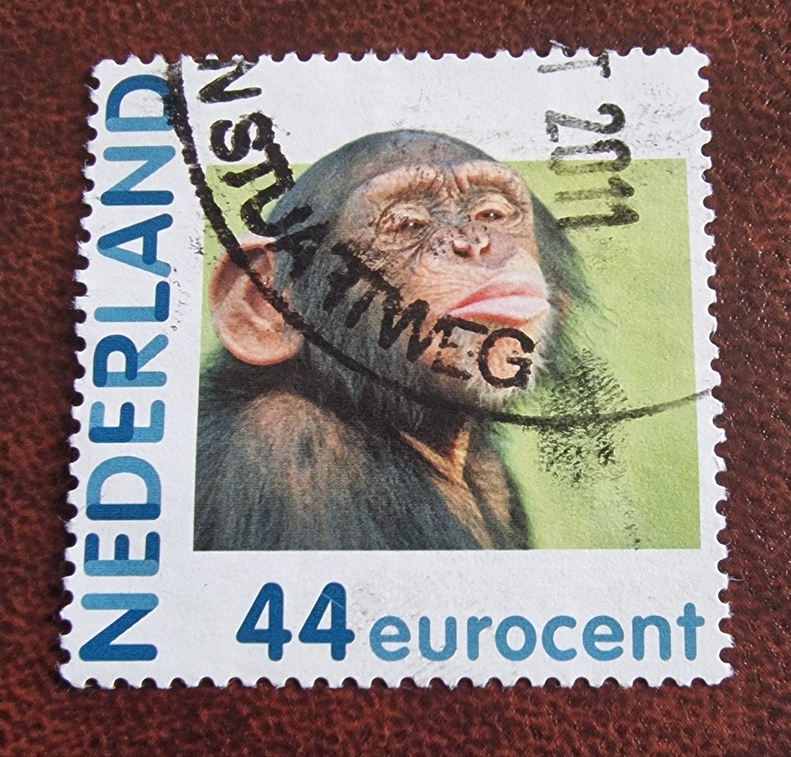 kv1339 Hallmark postzegel 2011 - 44 eurocent - Chimpansee, Ophalen of Verzenden, Na 1940, Gestempeld