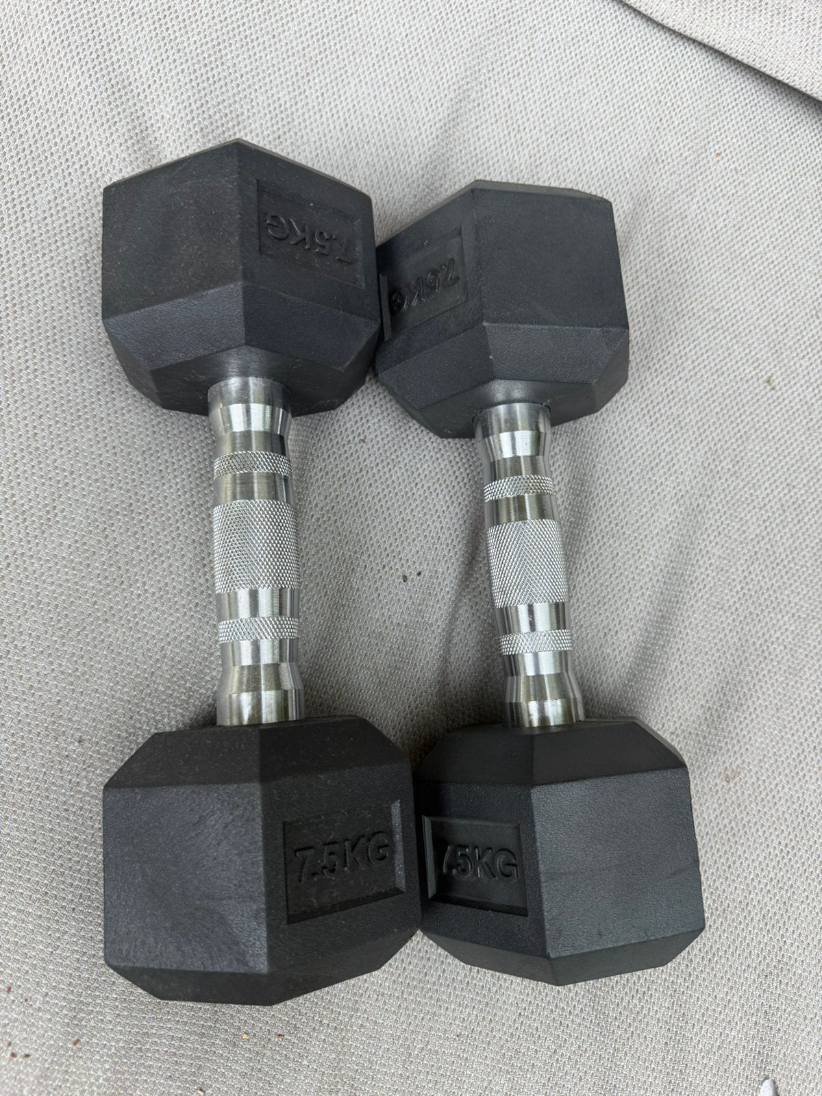 7,5 KG dumbbells set, Ophalen, Zo goed als nieuw, Dumbbell