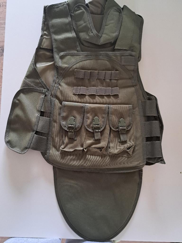 Airsoft Tactical Vest Olive kleur, Ophalen of Verzenden