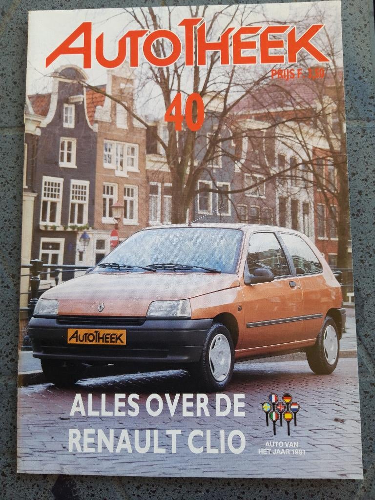 Autotheek 40 - alles over de Renault Clio -, Ophalen of Verzenden, Zo goed als nieuw, Renault