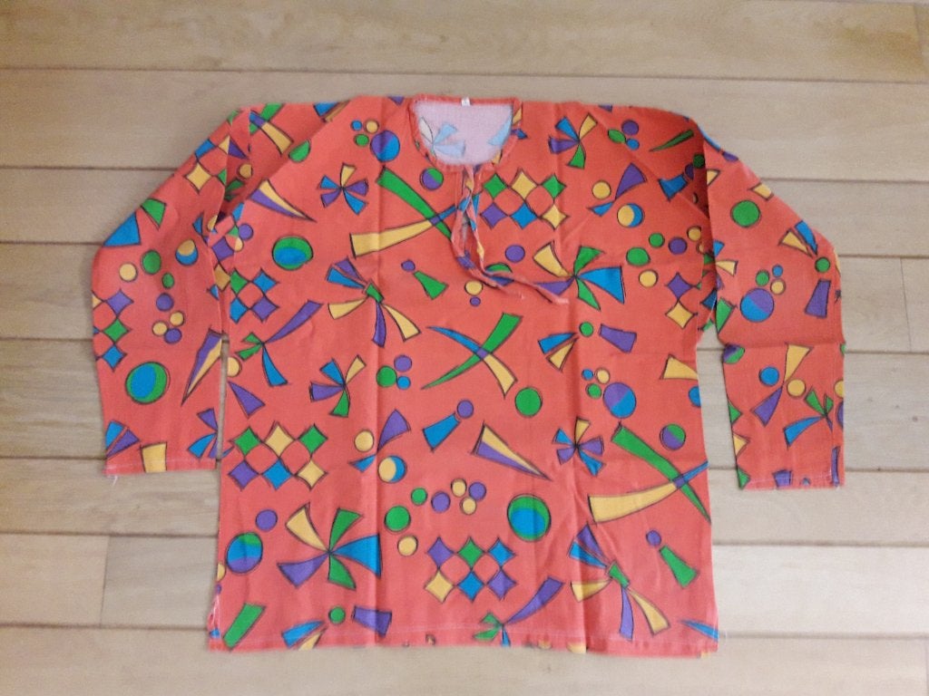 boeren blouse oranje , boerenkiel, Ophalen of Verzenden, Carnaval, Kleding