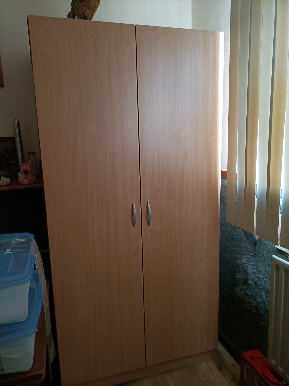 Kledingkast/Opbergkast met planken - teab, Ophalen, 50 tot 100 cm, Modern, 150 tot 200 cm