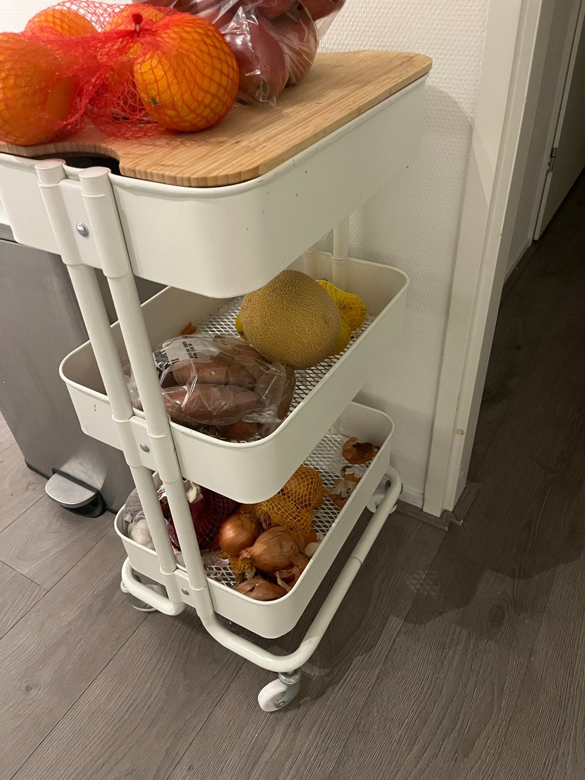 IKEA RÅSKOG Keukentrolley met houten snijplank, Ophalen, Gebruikt, IKEA, Keukentrolley
