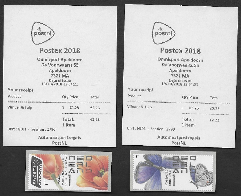 Post & Go automaatzegels Postex 2018, Unit 01. Lees Info., Ophalen of Verzenden, Na 1940, Postfris