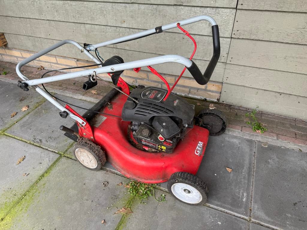 Grasmaaier opknapper, Ophalen, Cirkelmaaier, Gebruikt, Benzine-grasmaaier