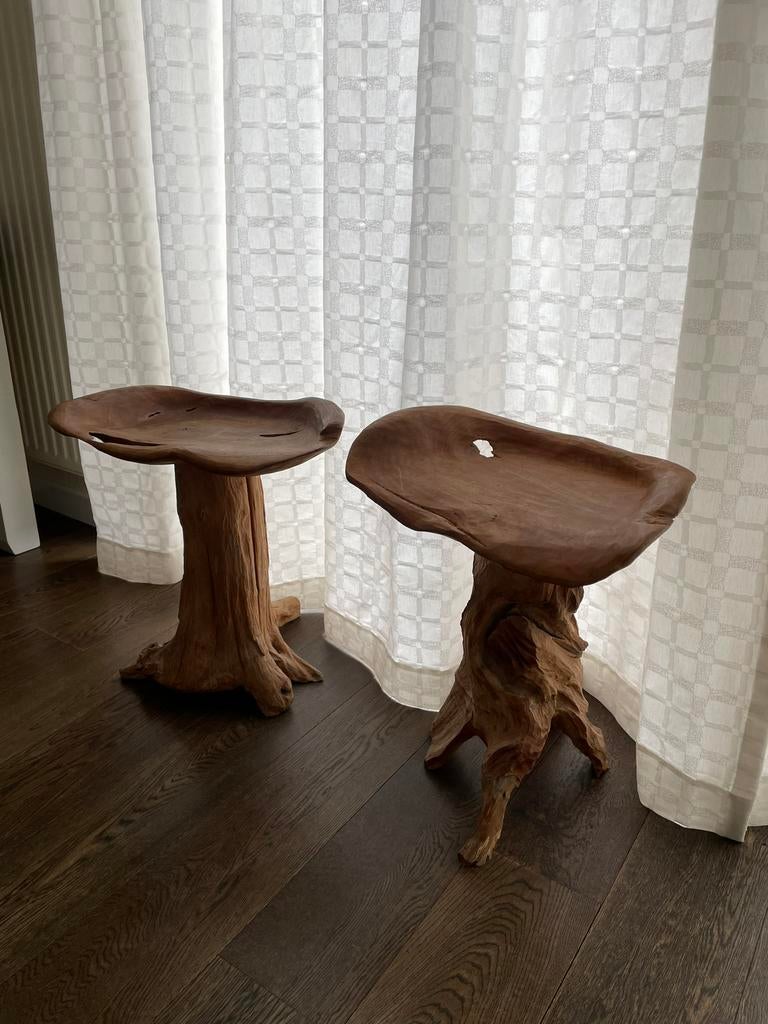 Te koop 2 leuke krukjes, Ophalen, Houtsnijwerk