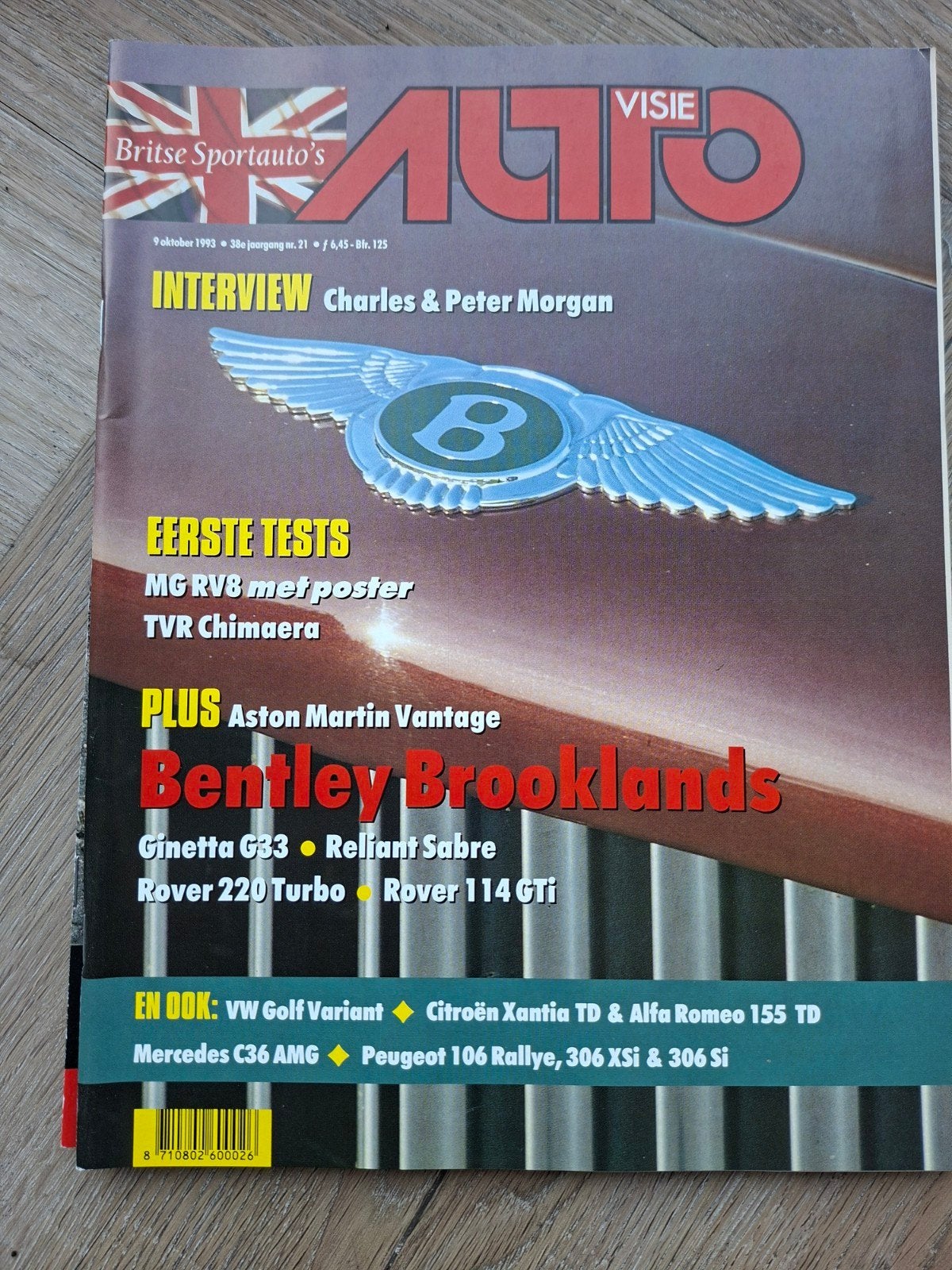 Auto Visie Magazine - Britse Sportauto's (Oktober 1993), Ophalen of Verzenden, Gelezen, Overige typen
