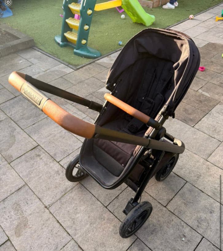 Dubatti one E 5 kinderwagen zwart buggy, Ophalen, Gebruikt