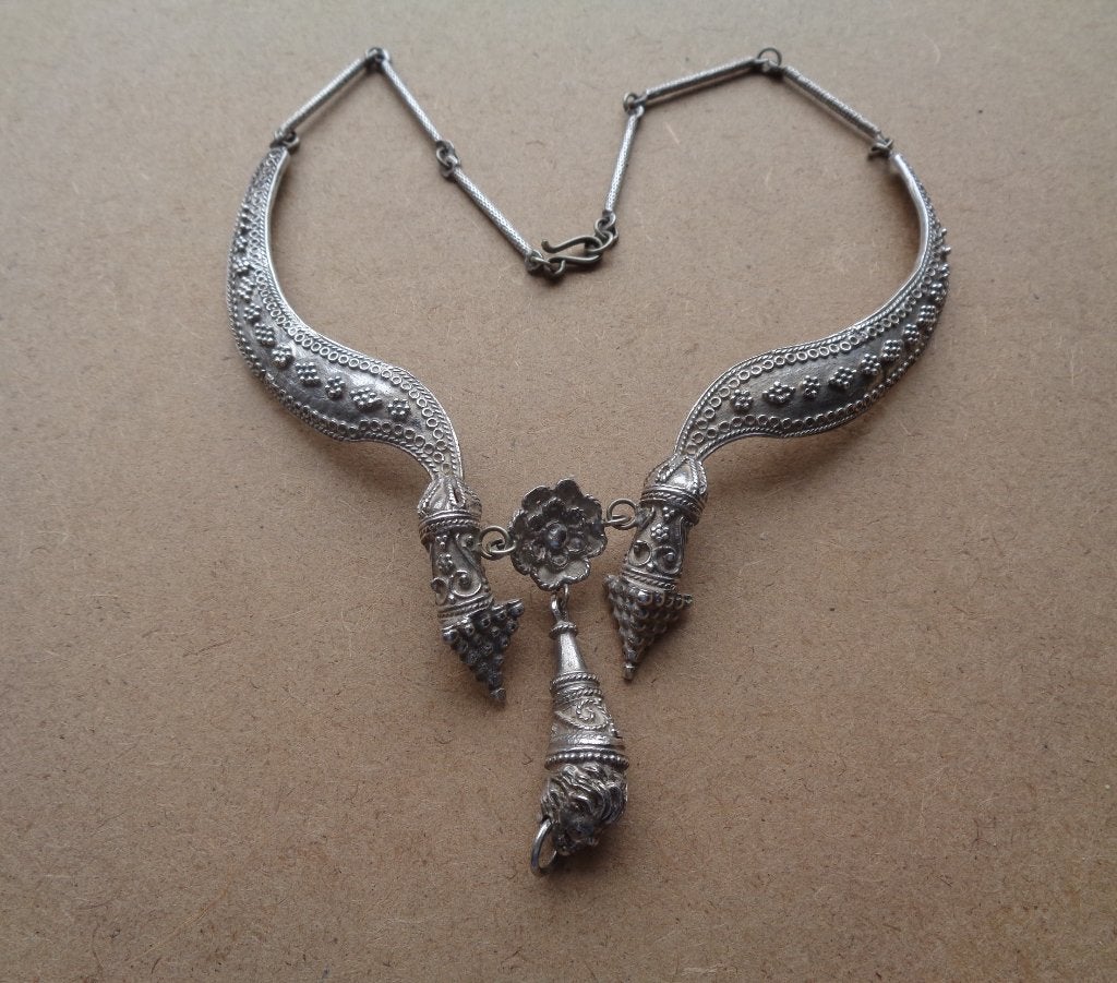 zilveren aparte etnische Miao ketting [928], Verzenden, Zilver, Ketting