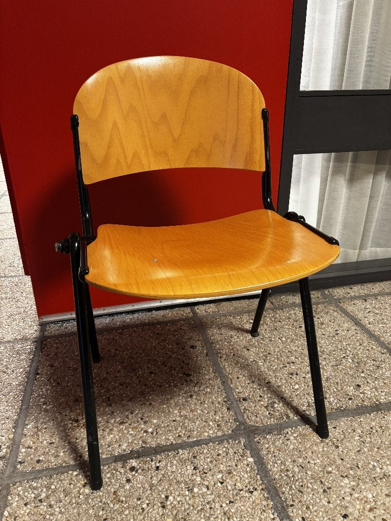 Vergaderstoelen, schakelbaar, Ophalen, Gebruikt, Bruin, Vergaderstoel, kerkstoel