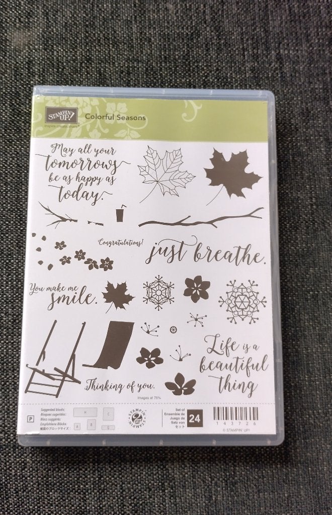 Stampin Up Colorful Seasons - stamps, Ophalen of Verzenden, Zo goed als nieuw, Clearstamp