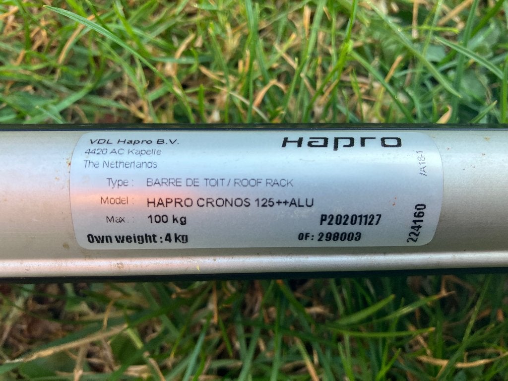 HAPRO CRONOS 125 ++ ALU  Dakdragers, Auto diversen, Dakdragers, Ophalen, Zo goed als nieuw