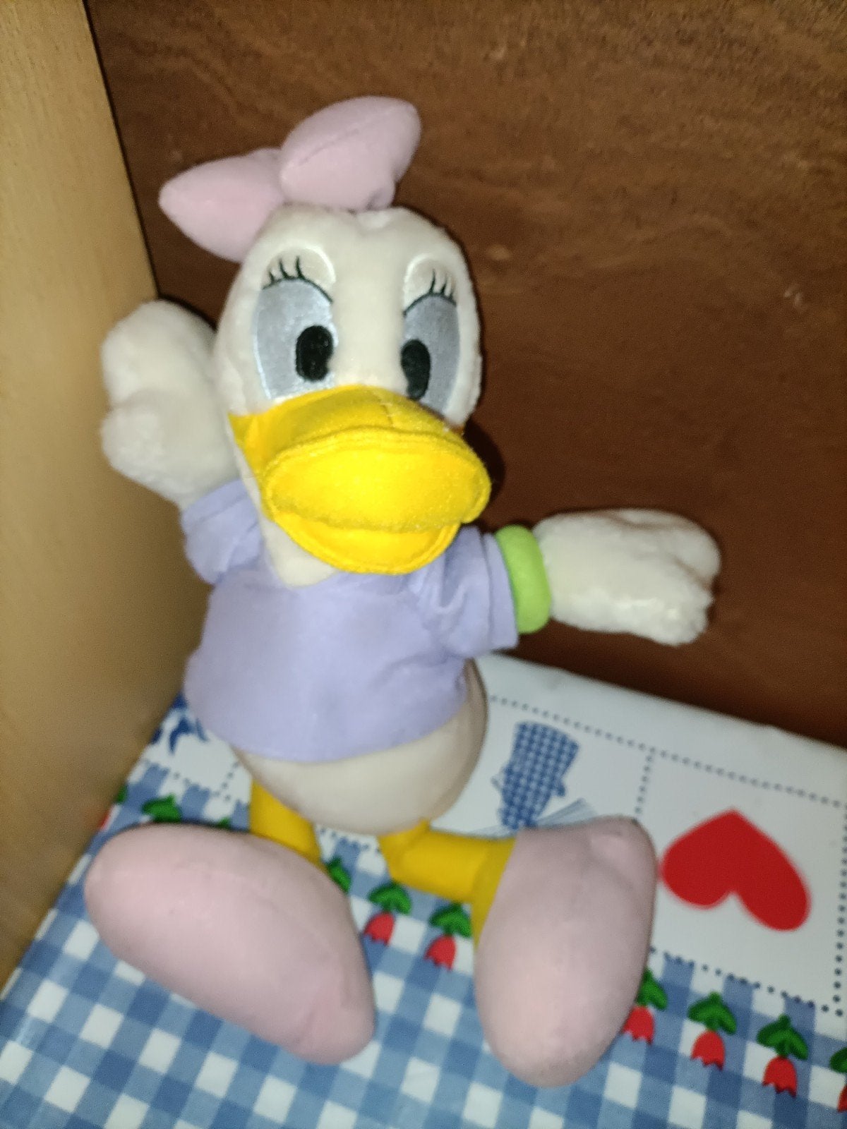 Katrien knuffel vriendin van Donald Duck Disney 33 cm, Ophalen of Verzenden, Gebruikt, Overige typen