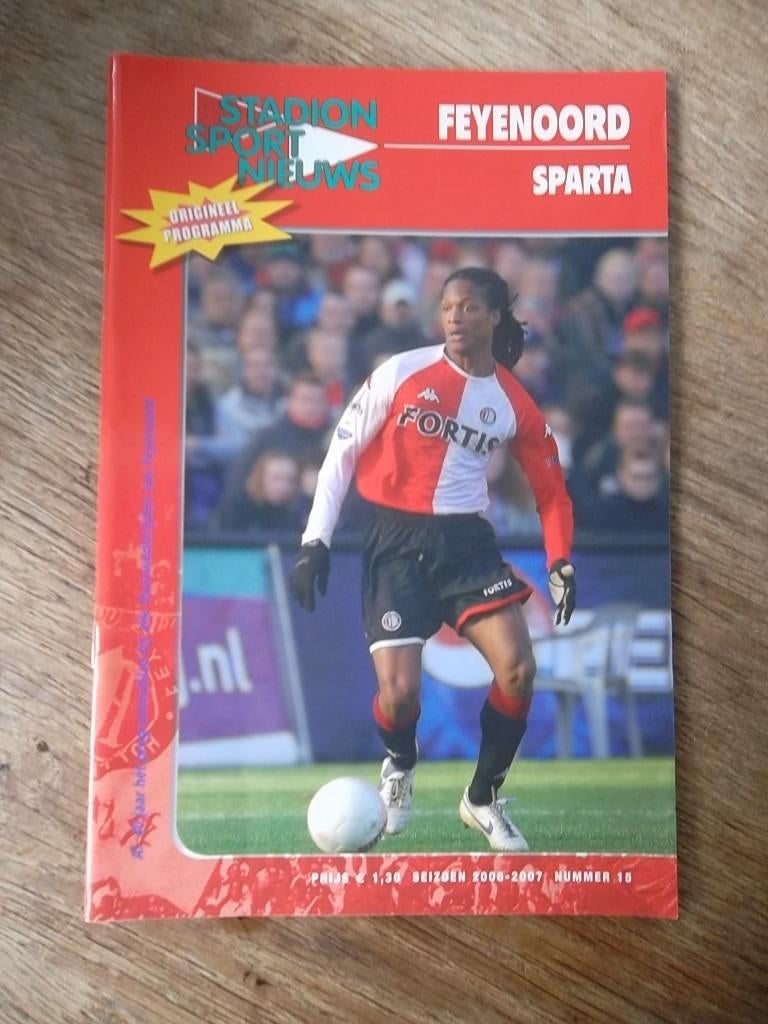 Programmaboekje 15 Feyenoord - Sparta 23 december 2006, Ophalen of Verzenden, Gelezen, Watersport en Hengelsport