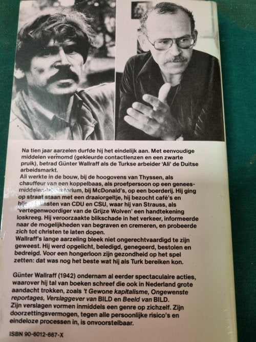 boek ik [ali] gunter wallraff, Ophalen of Verzenden