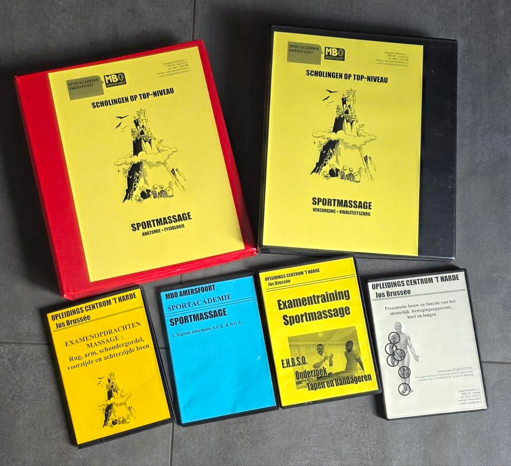 Sportmassage Opleidingsmateriaal MBO - Compleet Pakket, Gelezen, Jos Brussée, Ophalen of Verzenden, MBO
