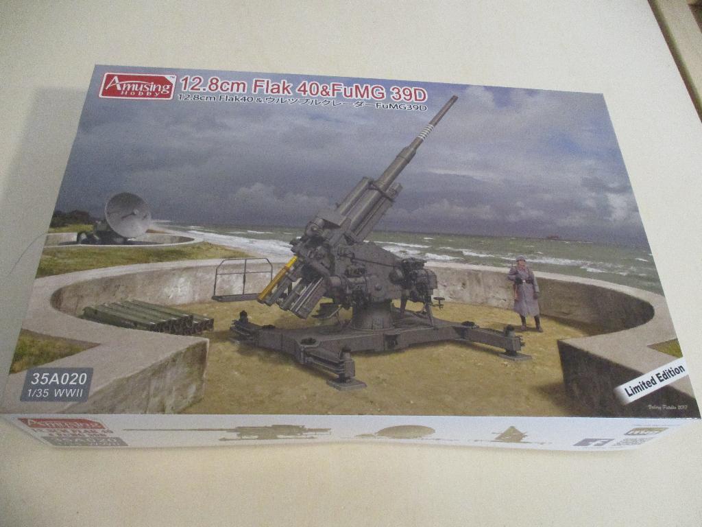 Amusing hobby 12.8 cm flak 40&Fumg 39D, Overige merken, 1:32 tot 1:50, Overige typen, Nieuw