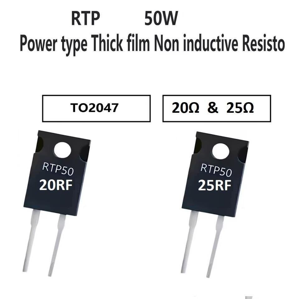 Highpower 50W weerstand 20Ω & 25Ω [TO247], Hobby en Vrije tijd, Elektronica-componenten, Ophalen of Verzenden, Nieuw