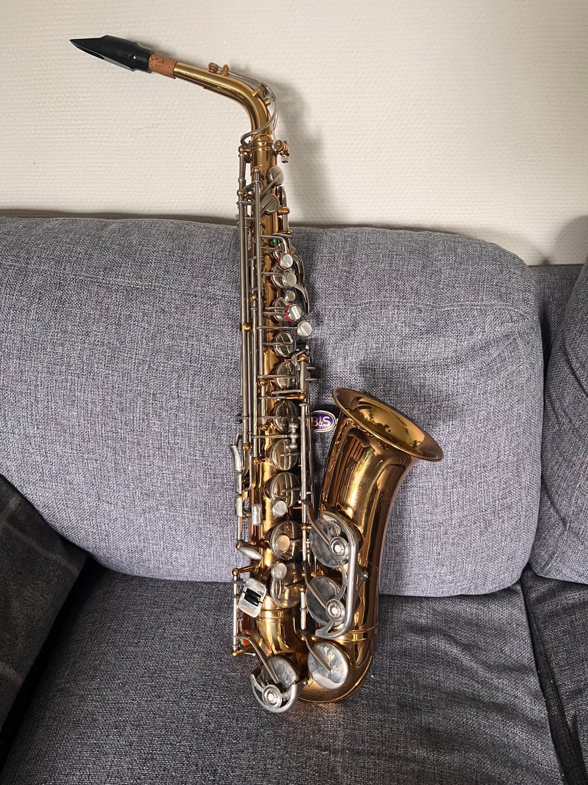 B&S Altsaxofoon – "Blue Label" 9308 – Made in GDR, Muziek en Instrumenten, Blaasinstrumenten | Saxofoons, Gebruikt, Alt, Ophalen