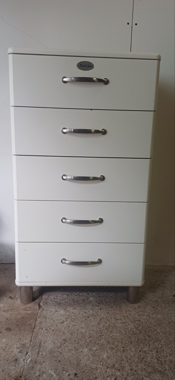 Handige stevige Malibu mdf ladenkast soepele lades, Huis en Inrichting, Kasten | Ladekasten, Ophalen, Gebruikt, 50 tot 100 cm