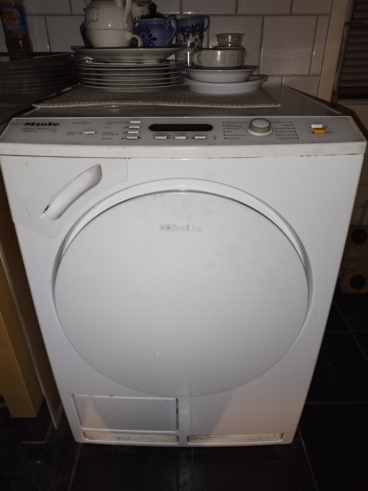 Miele wasmachine W 6746 en wasdroger T 9646 C combi, Witgoed en Apparatuur, Wasdrogers, Ophalen of Verzenden