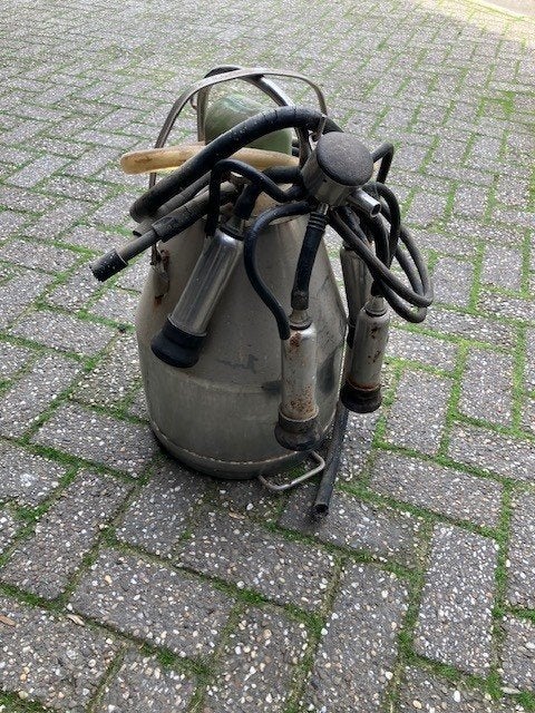 RVS melkketel Westfalia, Ophalen, Gebruikt