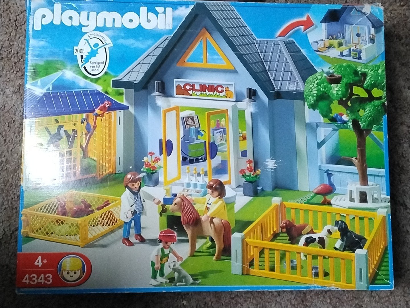 Playmobil Dierenkliniek 4343 - Complete set, Kinderen en Baby's, Speelgoed | Playmobil, Gebruikt, Gebouw, Complete set, Ophalen of Verzenden