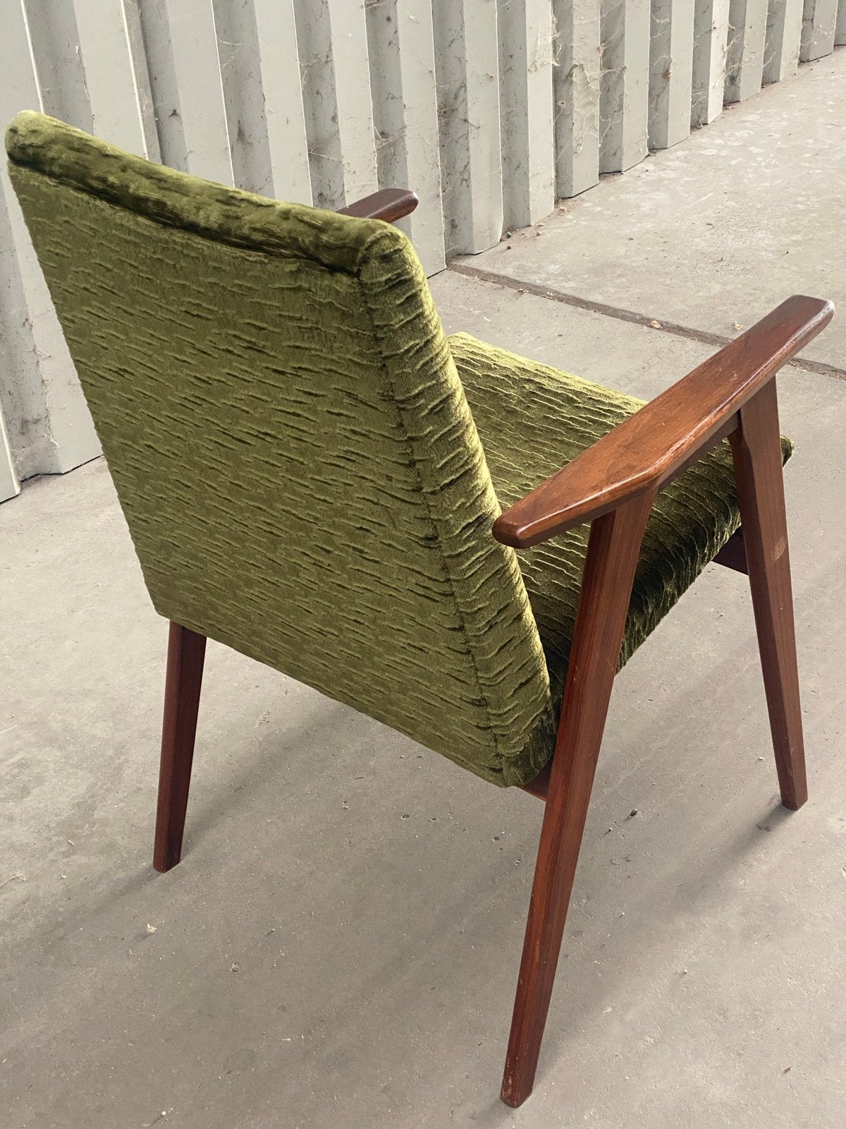 Louis van Teeffelen stoel met groen velours, Antiek en Kunst, Antiek | Meubels | Stoelen en Banken, Ophalen