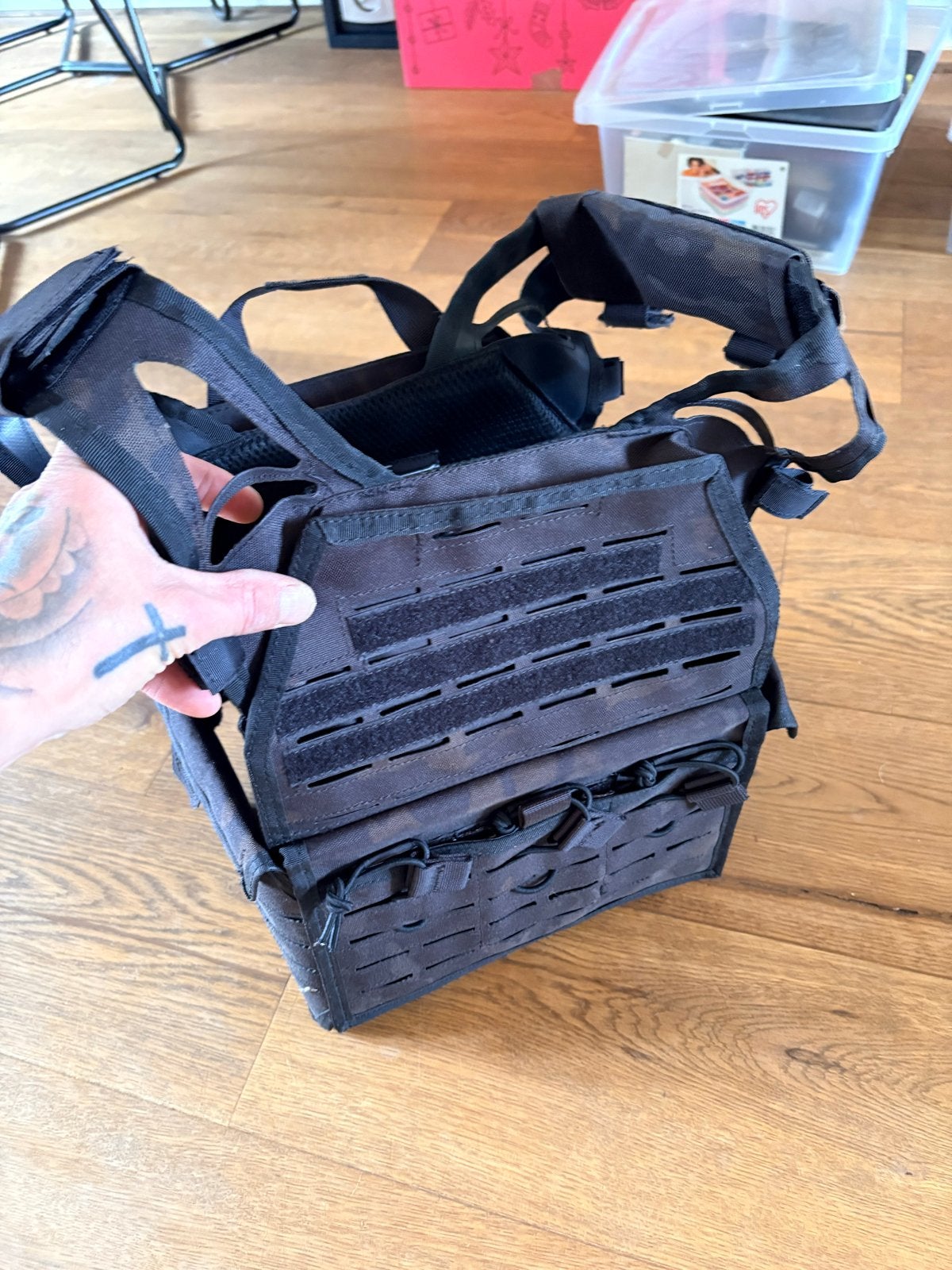 Invader Gear J8 Plate Carrier - Zwart, Ophalen of Verzenden, Zo goed als nieuw