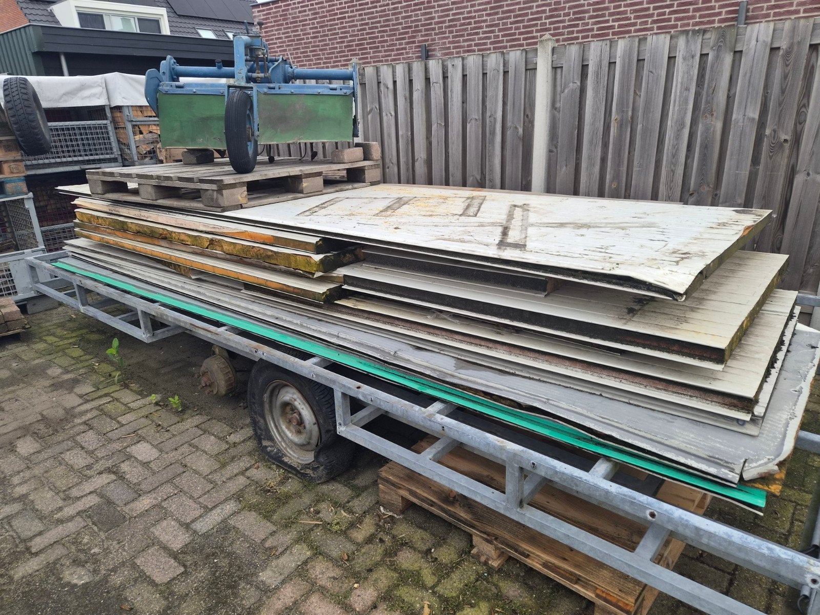 reststukken sandwich paneel, Doe-het-zelf en Verbouw, Metalen, Ophalen
