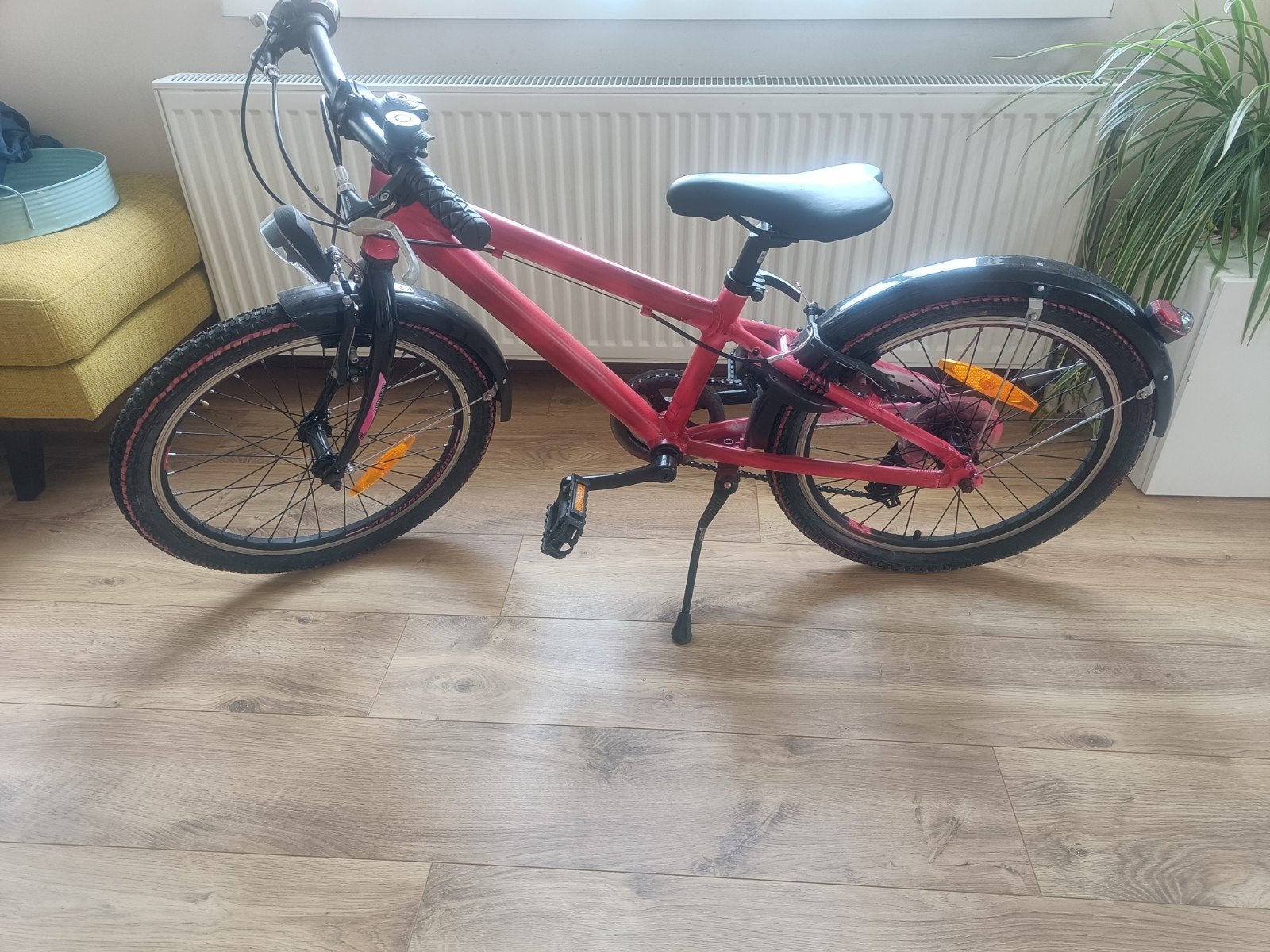 Kinderfiets rood - Serious Bikes - 20 inch, Ophalen, Gebruikt, Velgrem, 20 inch of meer