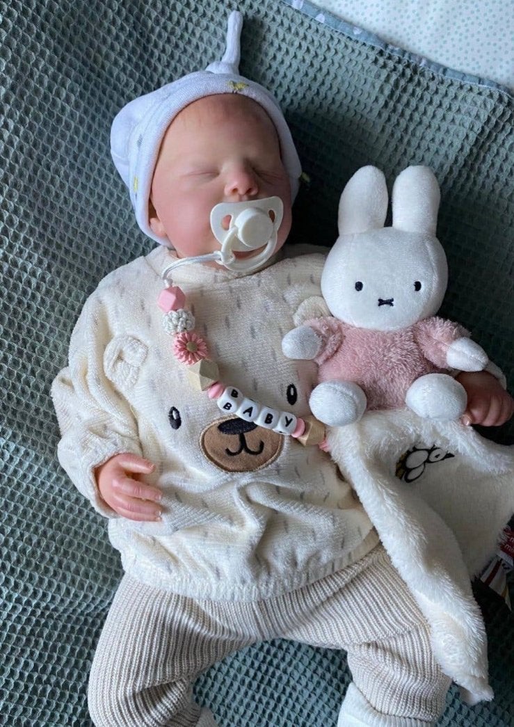 Realistisch reborn baby meisje, Verzamelen, Ophalen of Verzenden, Zo goed als nieuw, Babypop, Levensecht of Reborn