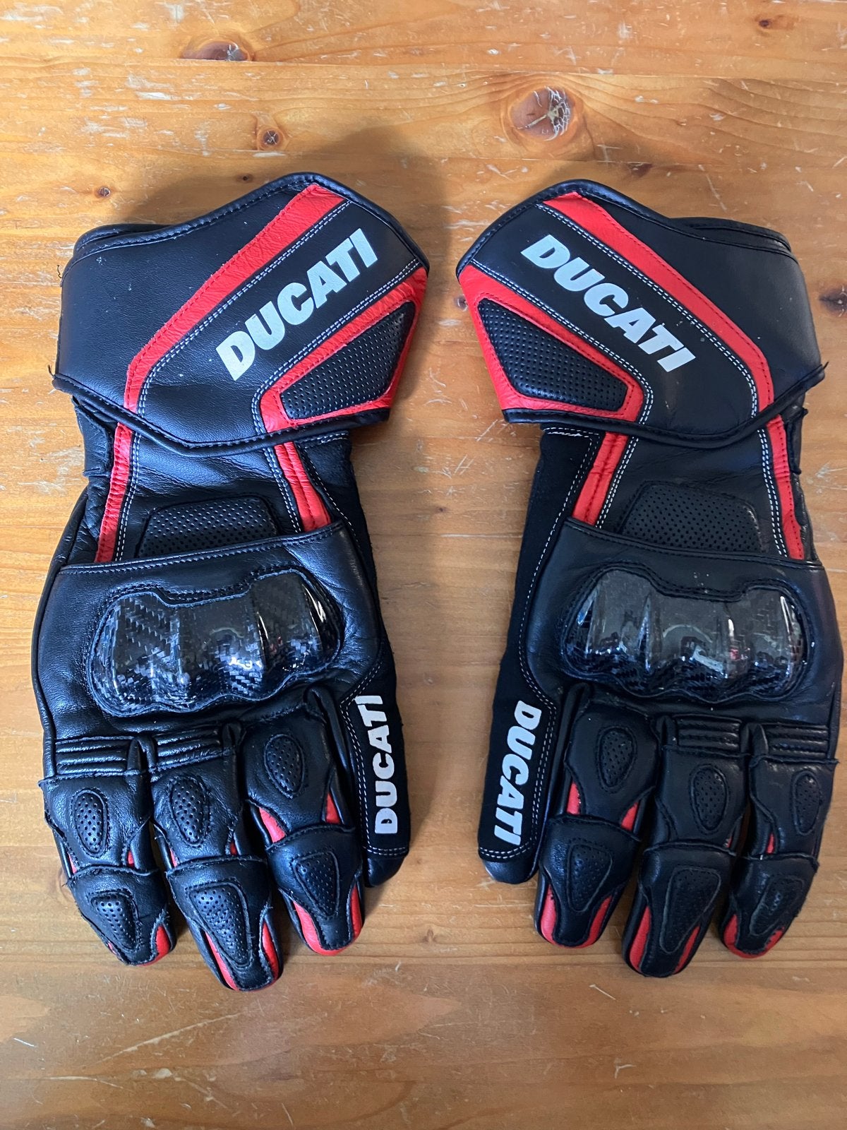 Ducati SPIDI motorhandschoenen - Zwart/Rood, Motoren, Kleding | Motorkleding, Ophalen of Verzenden, Tweedehands, Heren, Handschoenen
