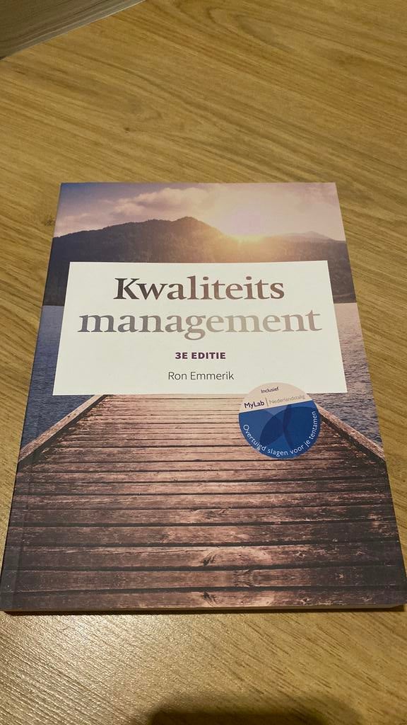 Kwaliteitsmanagement 3e editie, Ron Emmerik, Zo goed als nieuw, Beta, HBO