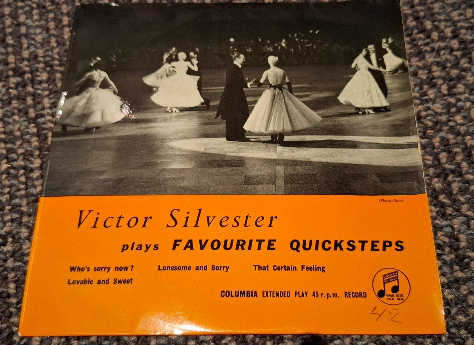 Victor Silvester - Favourite Quicksteps EP (Columbia), Gebruikt, Overige genres, 7 inch, Ophalen of Verzenden