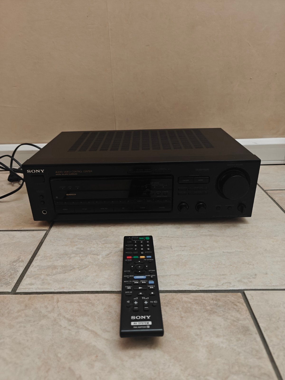 Sony STR-D665 Control Center met afstandsbediening, Ophalen, 60 tot 120 watt, Sony, Gebruikt