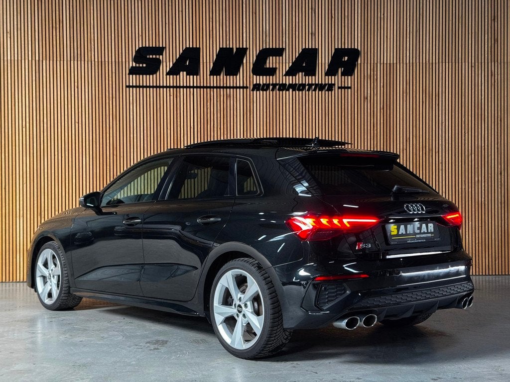 Audi S3 Sportback 2.0 TFSI quattro 310 PK PANO|AMBIENT|CRUIS, Auto's, Audi, S3, Gebruikt, Zwart, 4 cilinders