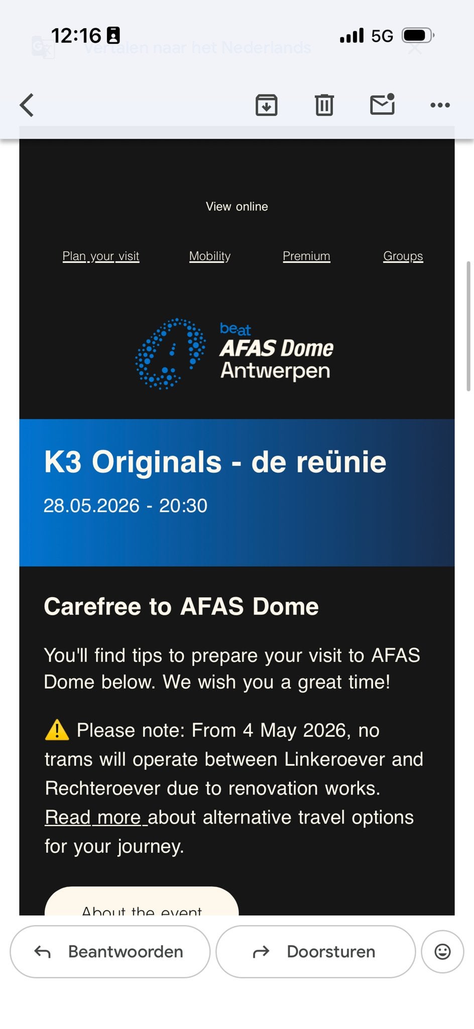 K3 vandaag 28 mei staanplekken 3x sportpaleis antwerpen 30pp, Drie personen of meer, Mei
