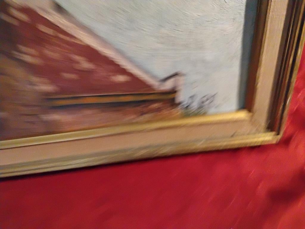 Schilderij van een kasteel, Antiek en Kunst, Ophalen of Verzenden