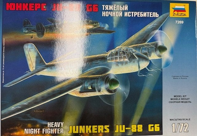 Coelianmodels, Zvezda, 7369, Junkers 88 G6, 1/72, € 23,99, Overige merken, 1:72 tot 1:144, Nieuw, Ophalen of Verzenden