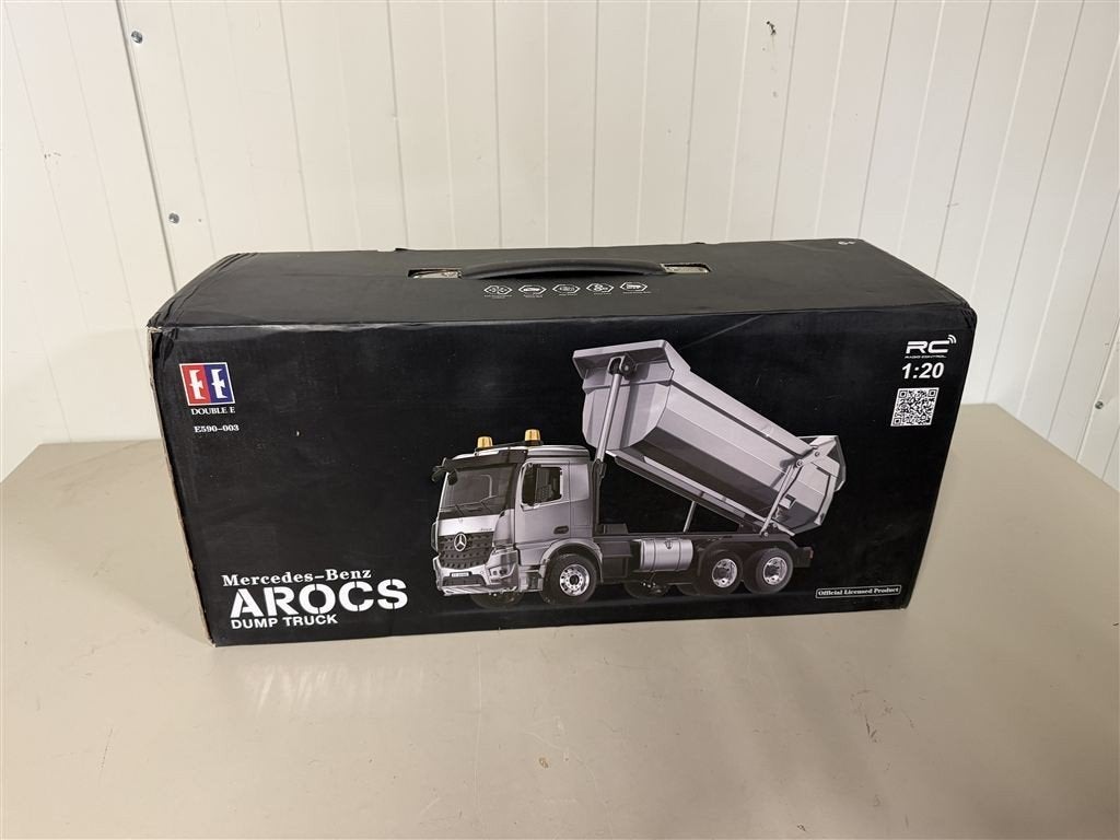 Mercedes benz arocs dump truck - bestuur baar nieuw in doos, Ophalen of Verzenden, Nieuw, Overige schalen, Onderdeel
