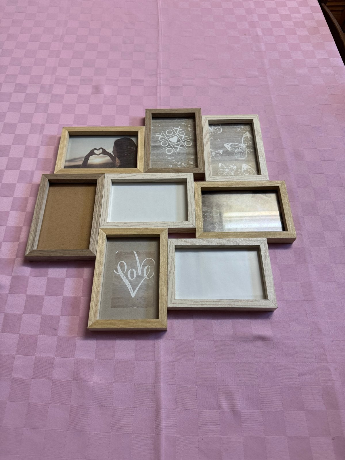 Fotolijst voor meerdere foto's - 44,5 x 44,5 cm, Ophalen of Verzenden, Zo goed als nieuw, Met ophangsysteem, Collagelijst