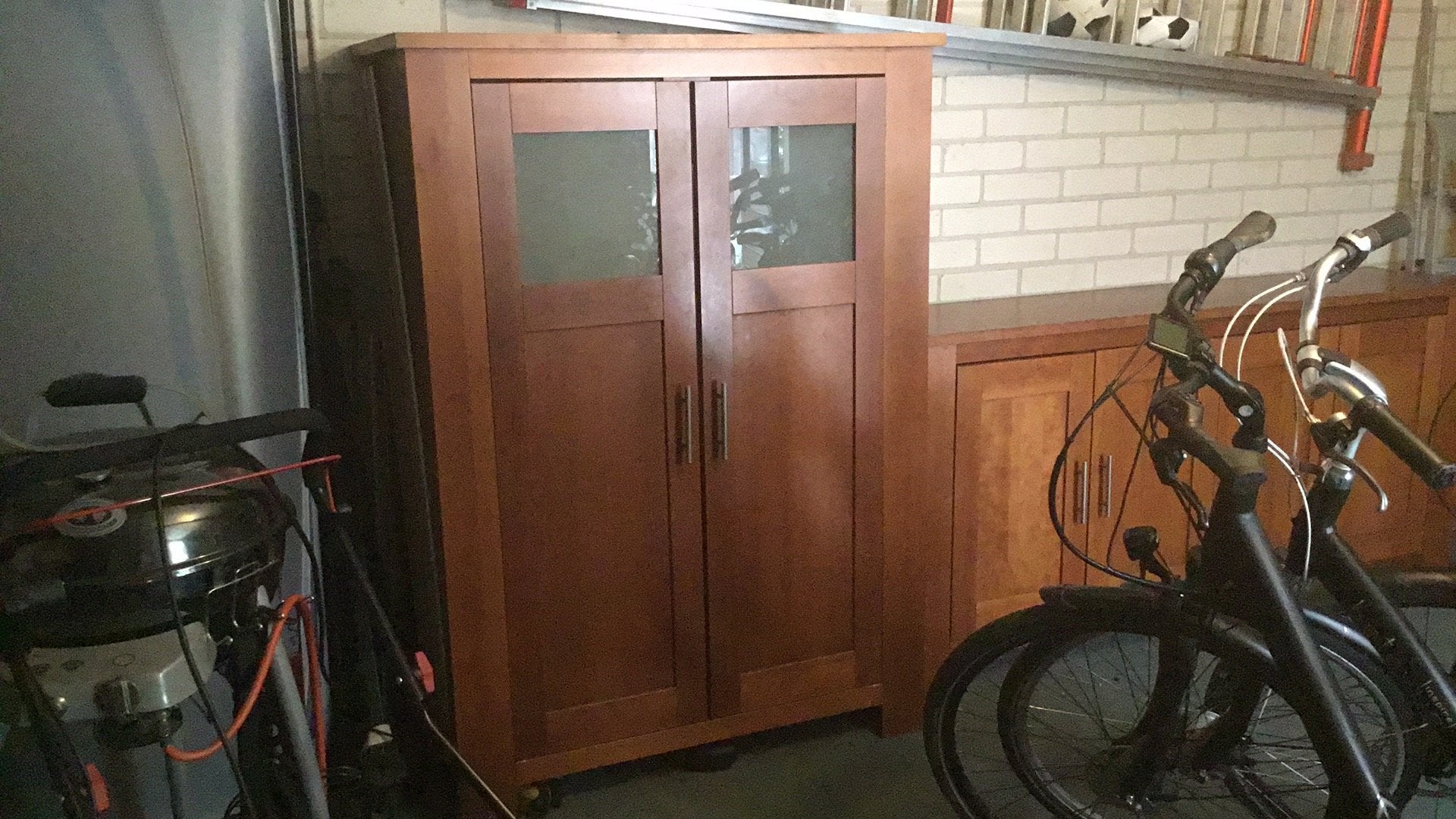Kast kersenhout, Huis en Inrichting, Ophalen, Gebruikt, 100 tot 150 cm, Kersenhout
