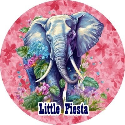 lf236 icing frosting olifant 18cm eetbare taart print top, Ophalen of Verzenden, Nieuw, Taarten, Versiering