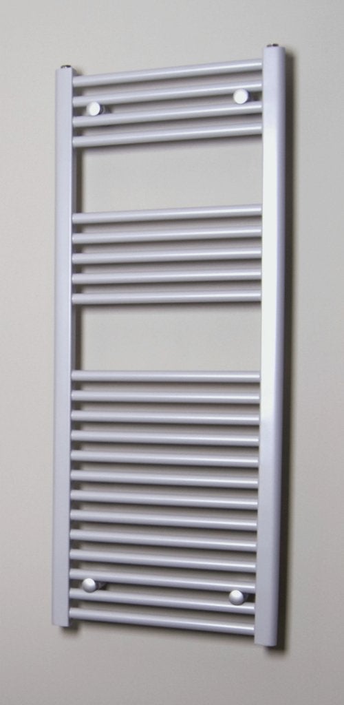 Nieuwe designradiator zilver-grijs (RAL 9006) 1118x450mm, Ophalen, 500 tot 800 watt, Radiator, Nieuw