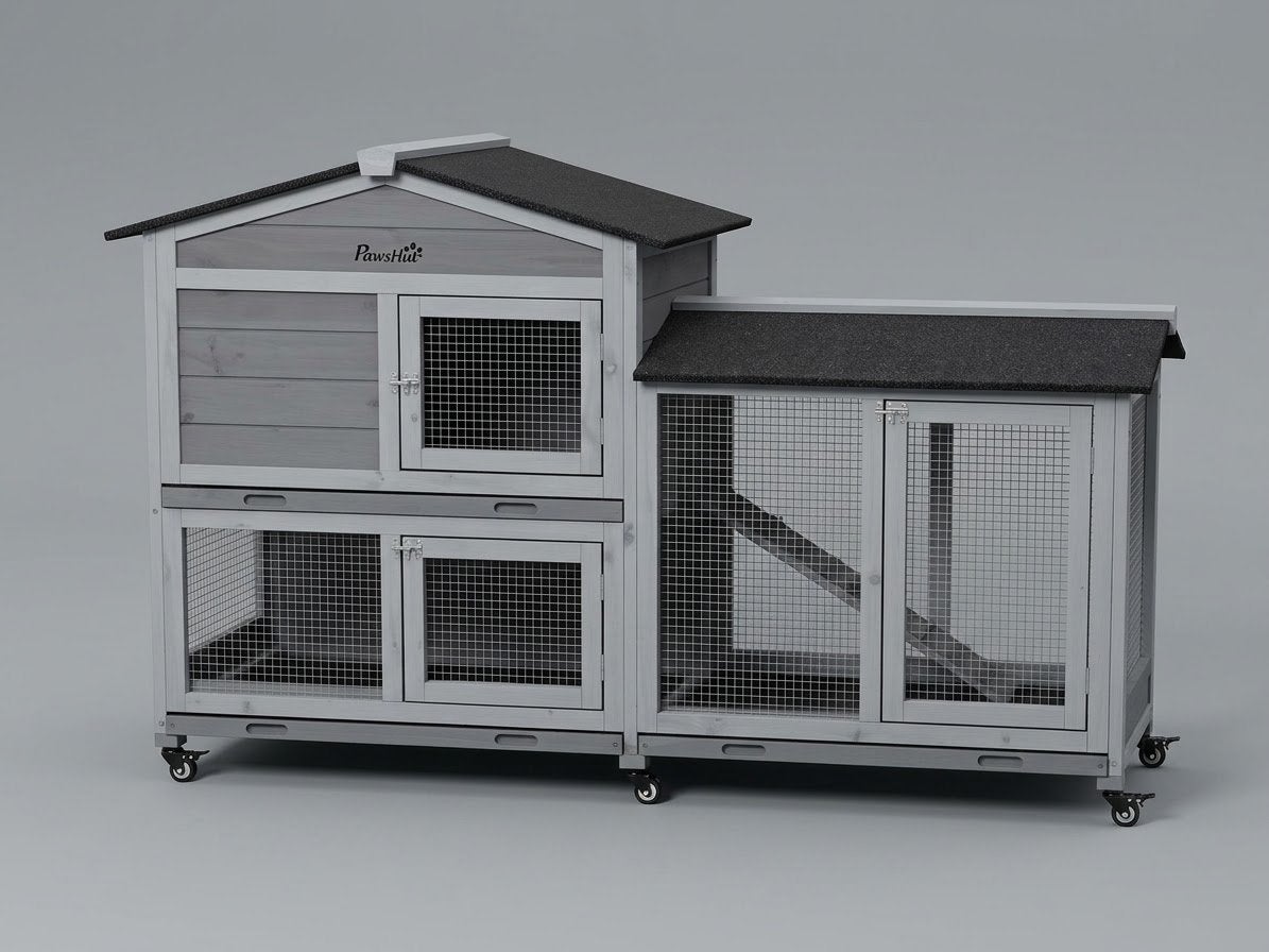 Konijnenhok in nieuwstaat, Dieren en Toebehoren, 110 cm of meer, Zo goed als nieuw, Konijn, Hok