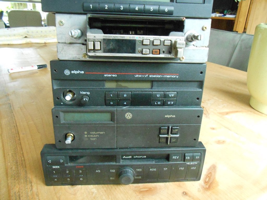 blaupunkt grundig vw audi 8 track radio's partij oldtimer  !, Ophalen of Verzenden, Gebruikt