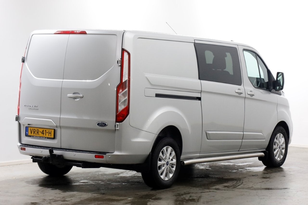 Ford Transit Custom 2.0 TDCI 130pk L2H1 Limited D.C. Airco/N, Auto's, Voorwielaandrijving, 15 km/l, Euro 6, 4 cilinders