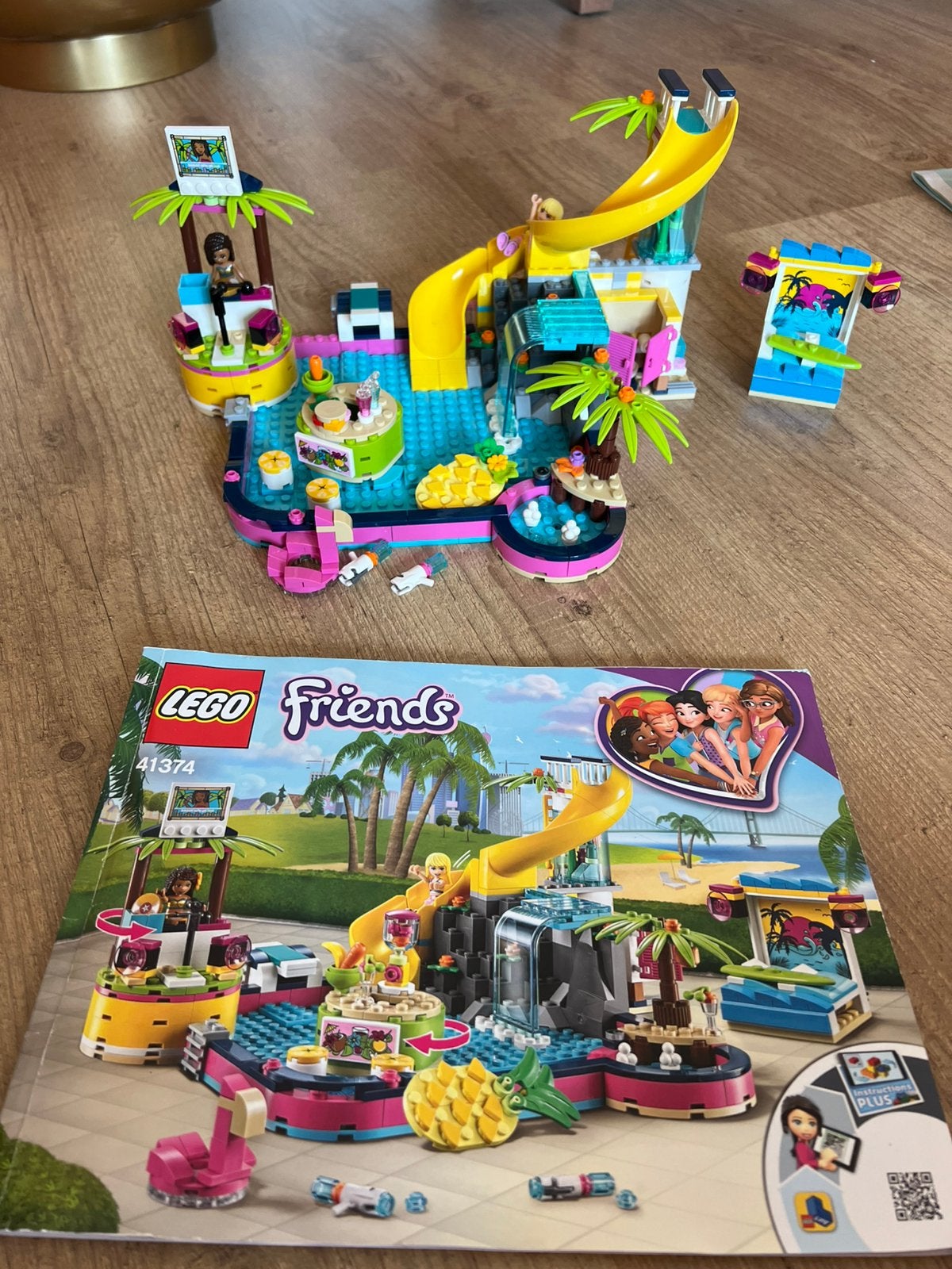 Lego friends zwembad nr 41374, Gebruikt, Lego, Friends, Ophalen of Verzenden
