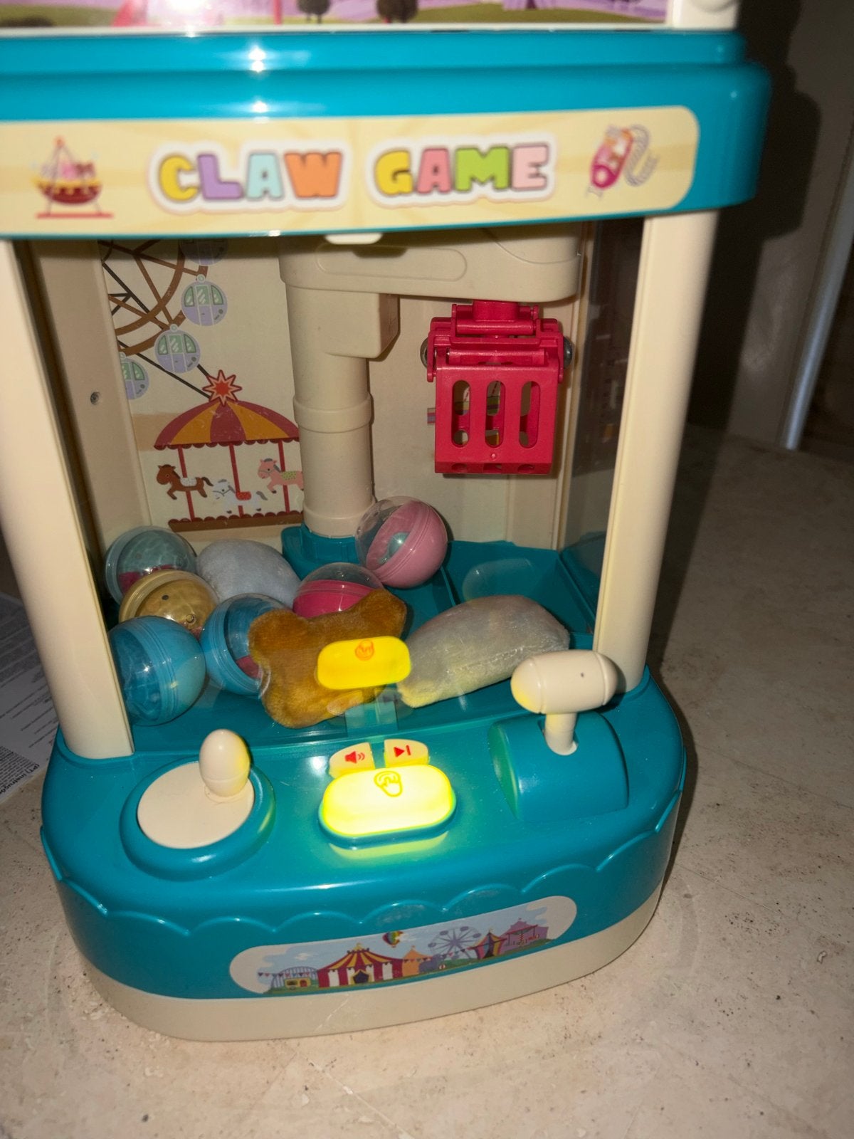 Claw Game Speelautomaat met Geluid en Lichteffecten, Ophalen of Verzenden, Zo goed als nieuw, Jongen of Meisje